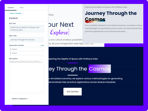 Easily customize content