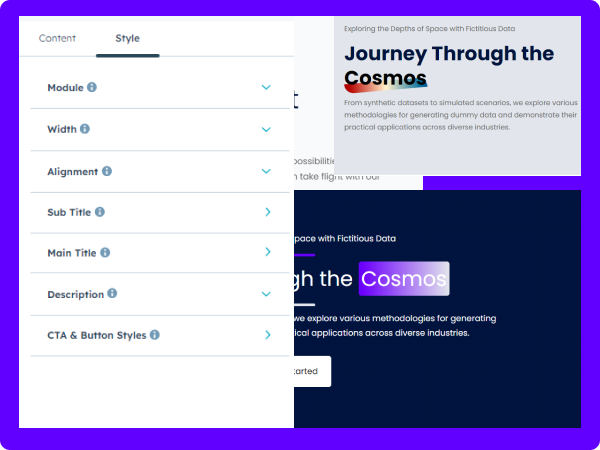 Customization Options